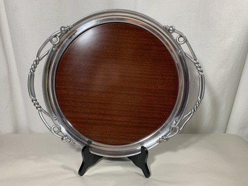 Wrought aluminum serving tray - aluminum,