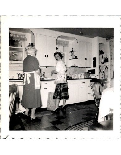 1950s kitchen photograph - kitchen, photograph-