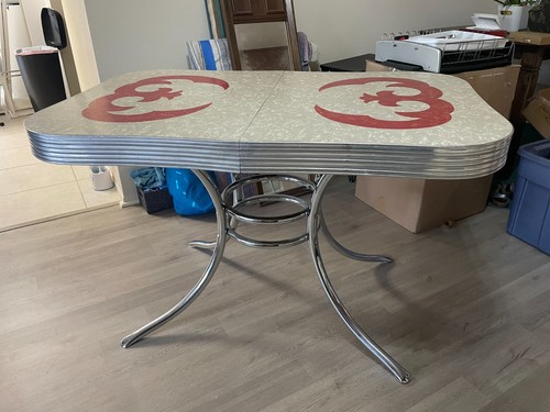 Vintage retro table red - 50',