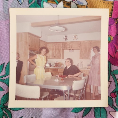 Vtg 60s snapshot photo family - vtg,
