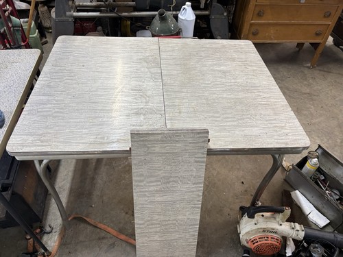 Mid century table gray drop - mid-century,