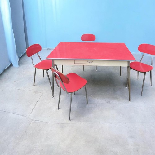 Tavolo formica rosso - tavolo, in