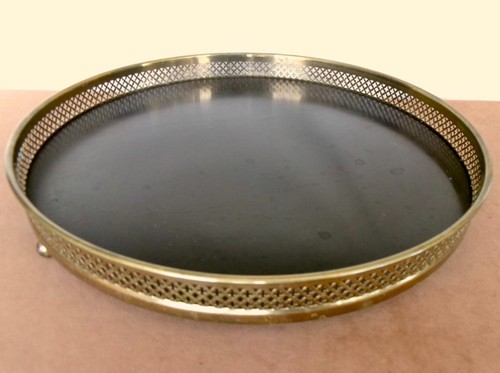 1960s brass filigree gallery - brass,