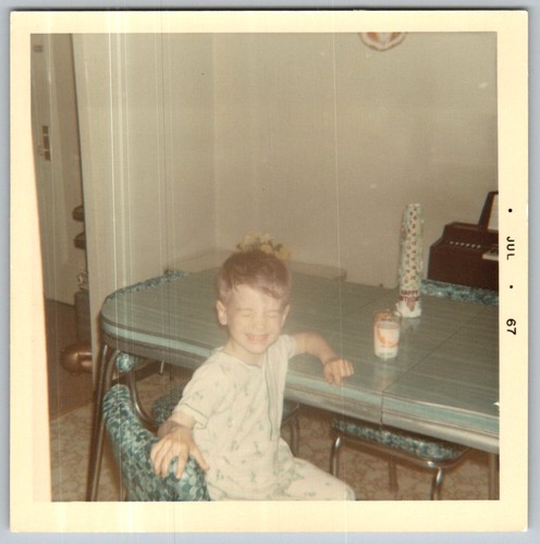 Vtg color snapshot cute boy - vtg,