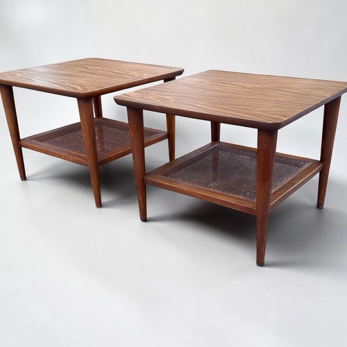 Pair lane mcm walnut cane - walnut, &